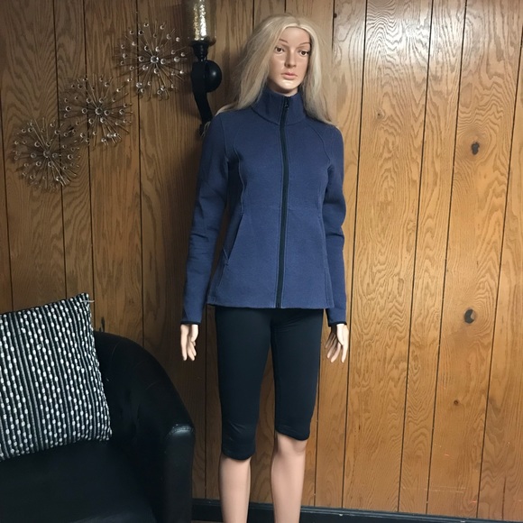 Lululemon" Insculpt Jacket- Heathered Deep Indigo / Deep Indigo- Size 4- - Picture 11 of 16